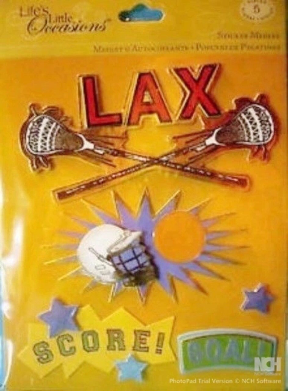 K & Company Life's Little Occasions Lacrosse Dimensional Stickers